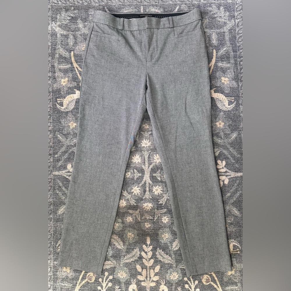Banana Republic Grey Twill Sloan Trousers